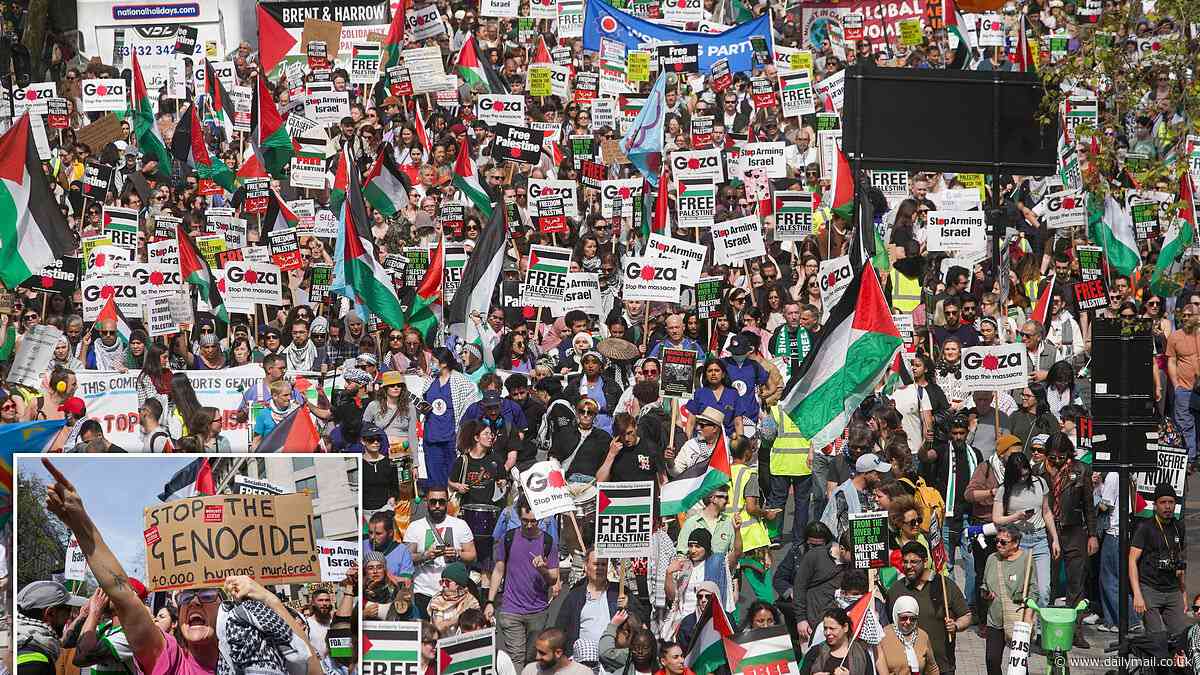 'Hundreds of thousands' expected at pro-Palestine march in London - as Met Police warn months of protests have caused 'fear and uncertainty' among the capital's Jewish communities