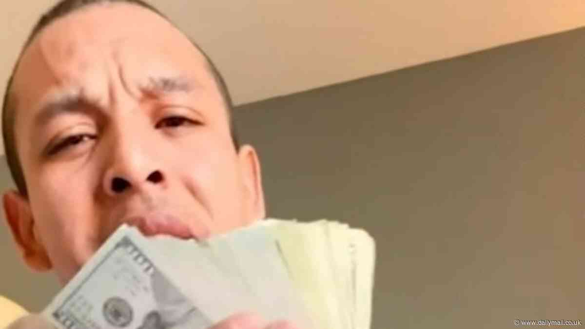 Migrant influencer who flashed wads of $100 bills on TikTok as he bragged about squatting and milking the US welfare state moans about not being able to afford attorney