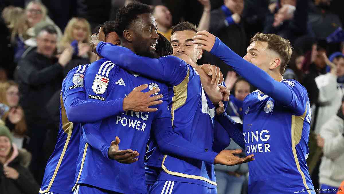 Get the party started! Leicester are PROMOTED back to the Premier League at the first attempt, as Leeds' miserable defeat confirms automatic place, with Foxes kicking off wild celebrations