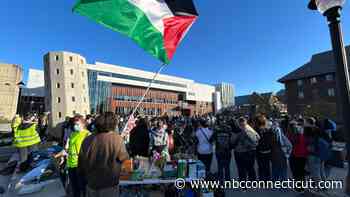 Pro-Palestinian protests continue at UConn for second day