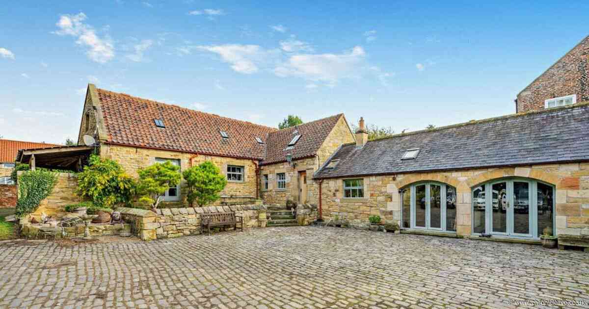 A look Inside a four-bedroom barn conversion up for sale at £795,000 in Northumberland