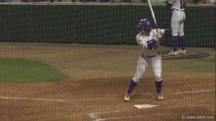 LSU softball drops series opener to No. 15 Arkansas after offense struggles again