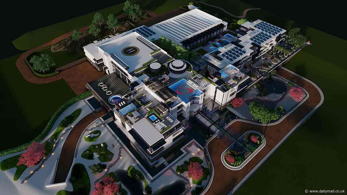 Aussie inventor Mataki Lim's wild plan to build 'world's largest residence' at Chittering near Perth - a $200million, 26-room mansion to showcase his own building innovation