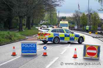 A27 Worthing part closed after crash and oil spill