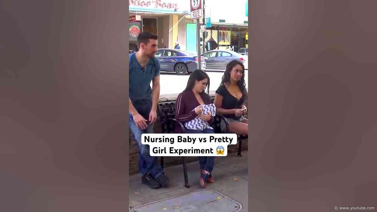 Nursing Baby vs Pretty Girl Experiment! #JoeySalads #ViralVideos #Shorts
