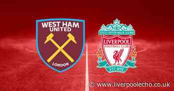 West Ham United vs Liverpool LIVE - team news, TV channel, kick-off time, score and commentary stream