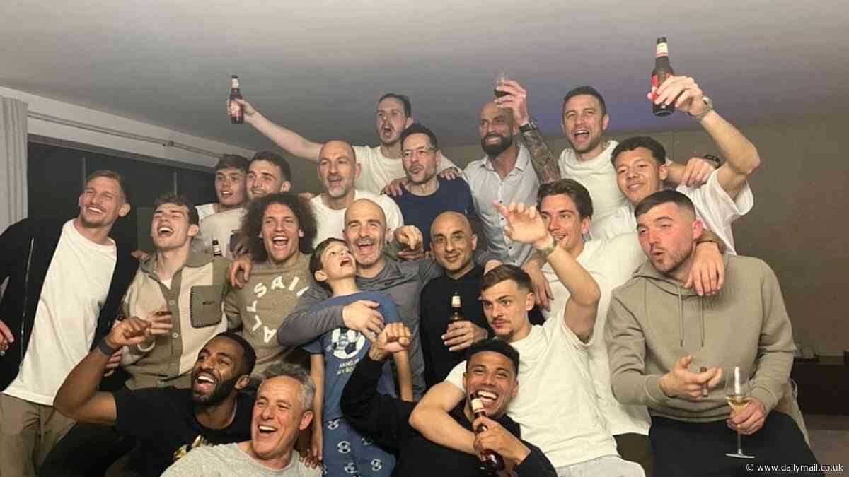 Revealed: Leicester players rang in promotion celebrations at manager Enzo Maresca's HOUSE after sealing Premier League return... as Marc Albrighton sheds light on Jamie Vardy's inspiring pep talk following back-to-back defeats