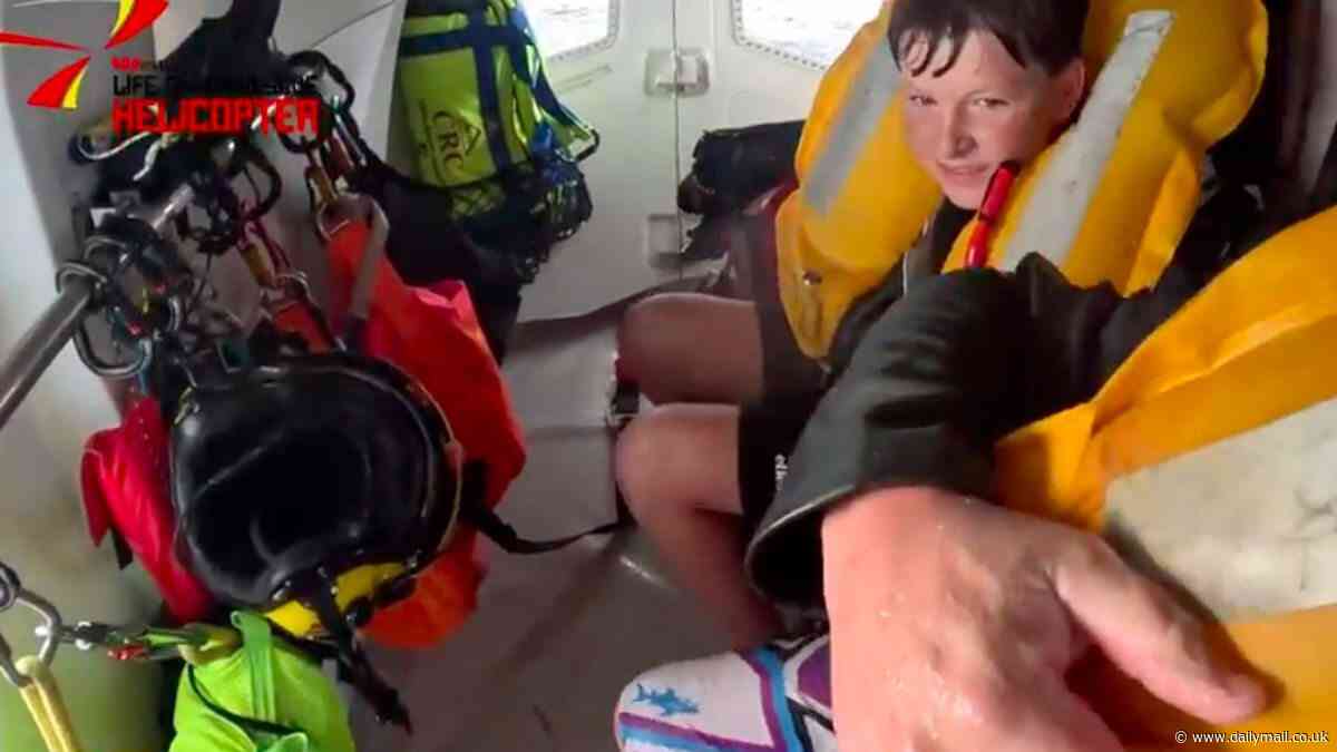 Three people pulled from sinking ship in dramatic rescue off the coast of Sydney