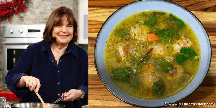I made Ina Garten's Italian wedding soup, and it's perfect for a rainy spring day