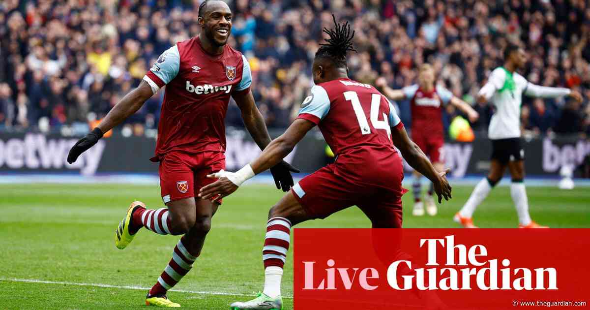 West Ham United 2-2 Liverpool: Premier League – live