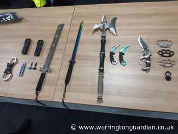 Items seized after door staff sprayed in face in Warrington