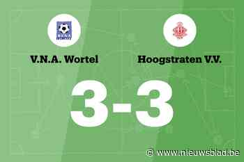 Wortel speelt gelijk in thuiswedstrijd tegen Hoogstraten B