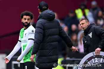 Jurgen Klopp responds to Mohamed Salah argument on Liverpool touchline at West Ham