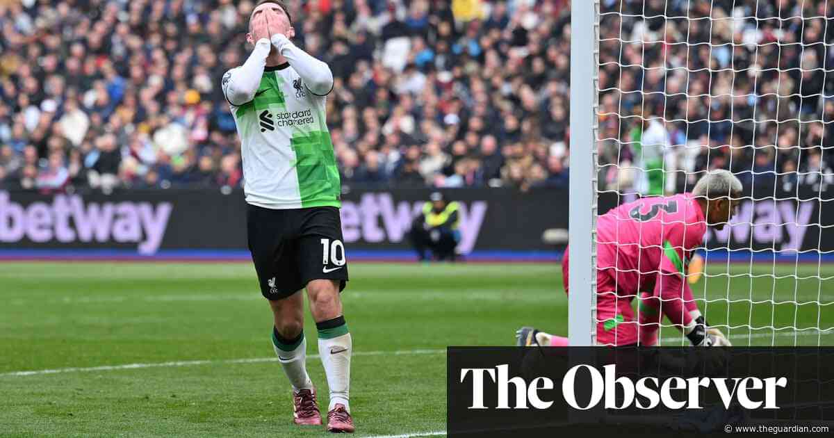 Liverpool title hopes almost over after Antonio earns West Ham a point