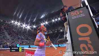 Nadal fumes with Umpire over missed challenge