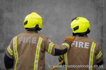 Neasden: London Fire Brigade tackles Aboyne Road blaze