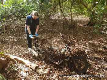 Stolen motorbikes found stored in Birkenhead woods