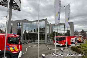 Brandweer blust brand bij bedrijf aan afrit E314 in Lummen