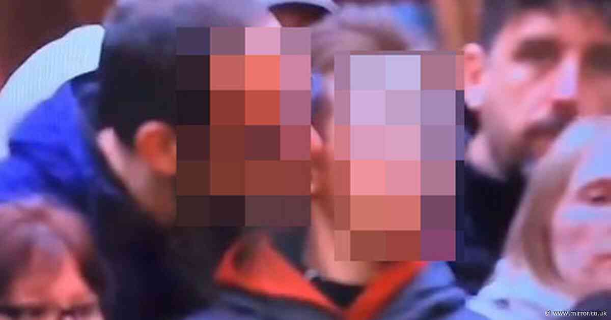 World Snooker Championship clip shows man nibbling young boy's ear as police investigate