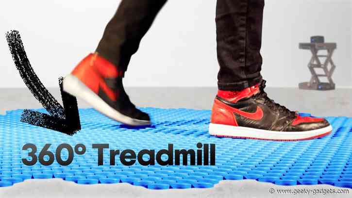 Disney Holotile multidirectional treadmill flooring demonstrated by Marques Brownlee