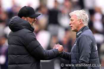 West Ham boss David Moyes hails Jurgen Klopp after final meeting before Liverpool exit: 'He's the daddy'