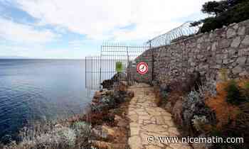 Le sentier du littoral fermé à Antibes