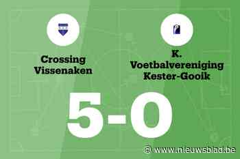 Wedstrijd tussen Crossing Vissenaken en KVV Kester-Gooik B eindigt in forfaitscore