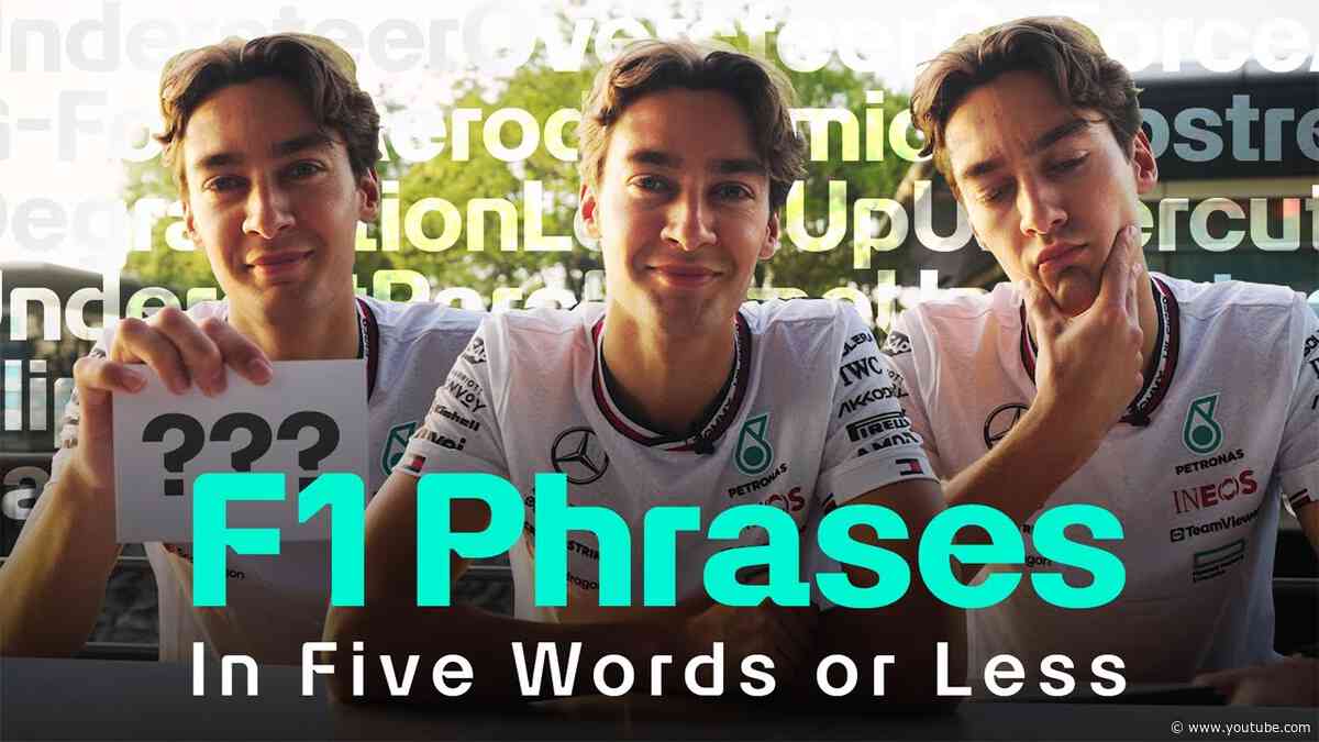 George Russell Explains F1 Phrases in Five Words or Less!