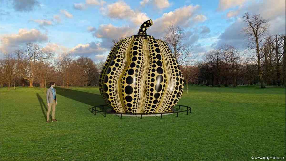 Giant pumpkin is set to land in Hyde Park if Serpentine Gallery win permission for weird sculpture by Japanese artist Yayoi Kusama