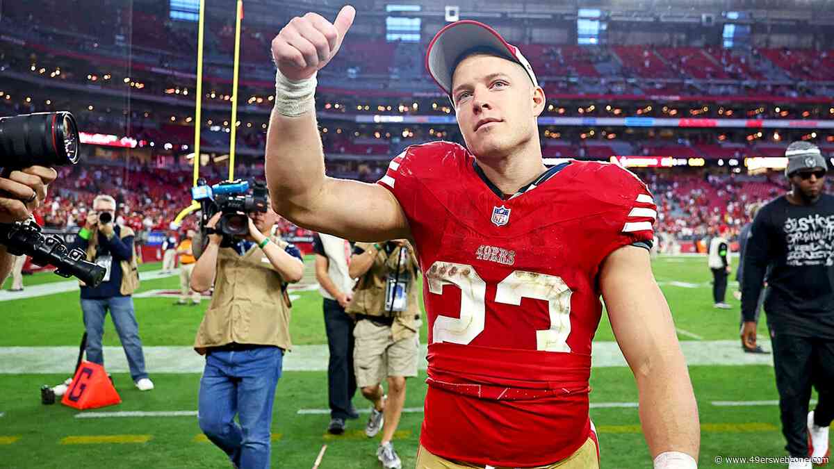 49ers RB Christian McCaffrey reacts to Commanders drafting brother Luke