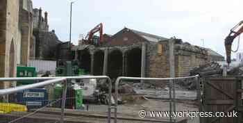 York: Part of Queen Street Bridge demolished as work continues