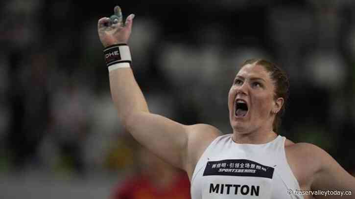 Canada’s Sarah Mitton second in Diamond League shot put