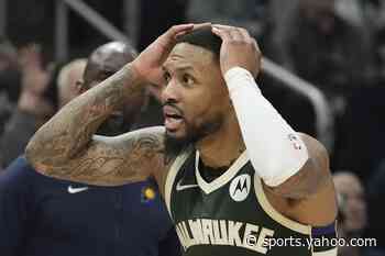 Report: Damian Lillard has strained Achilles, is doubtful for Game 4 of Bucks-Pacers NBA playoff series