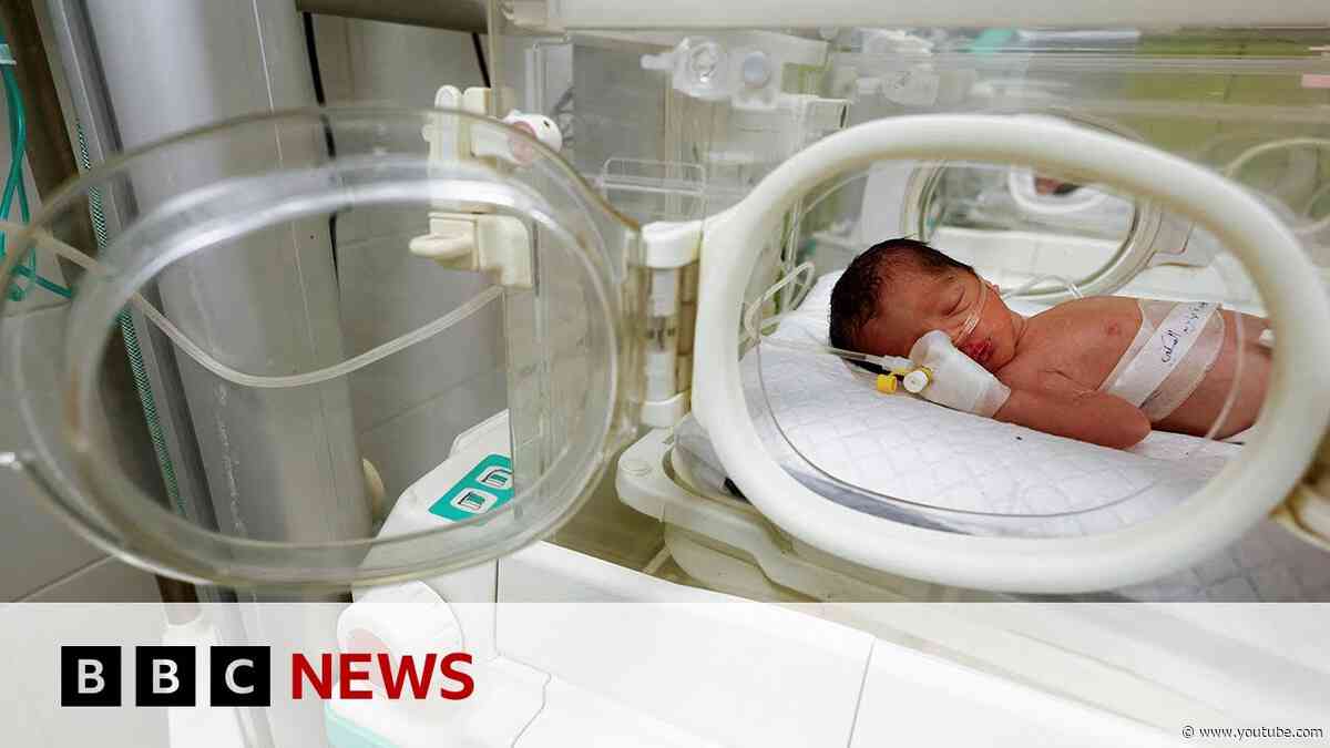 Baby saved from dead mother's womb in Gaza dies | BBC News