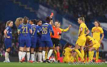 Chelsea rue contentious red card in Champions League semi-final defeat by Barcelona