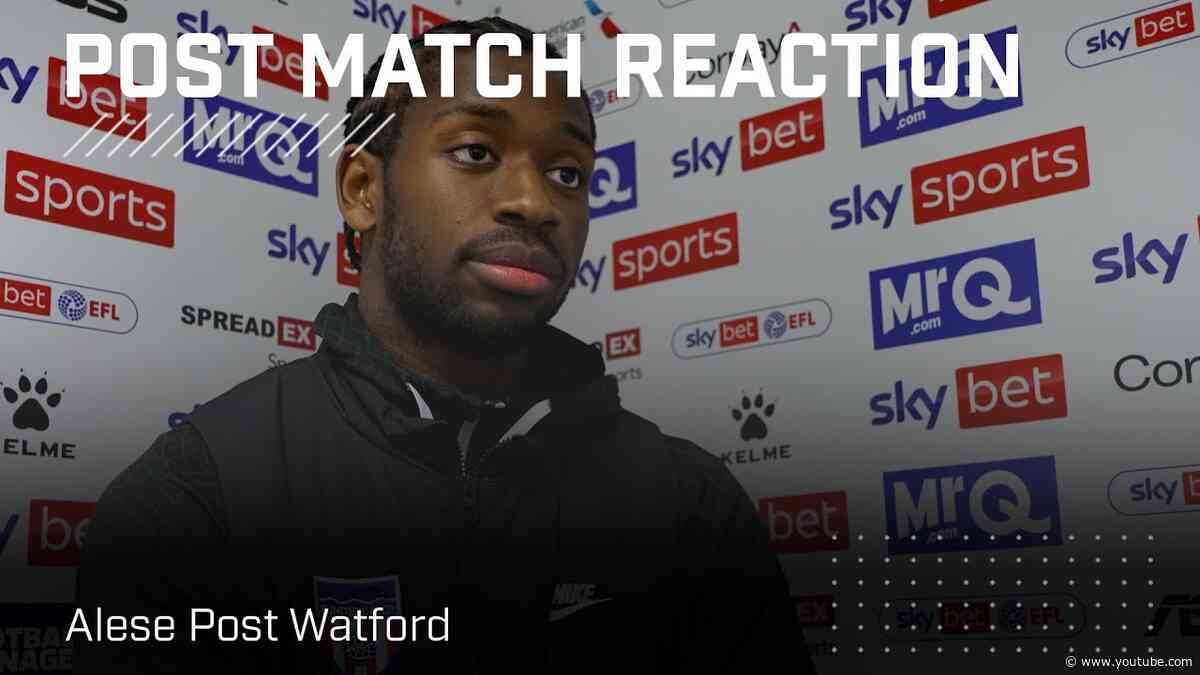 "We should have got more from the game" | Alese Post Watford | Post-Match Reaction