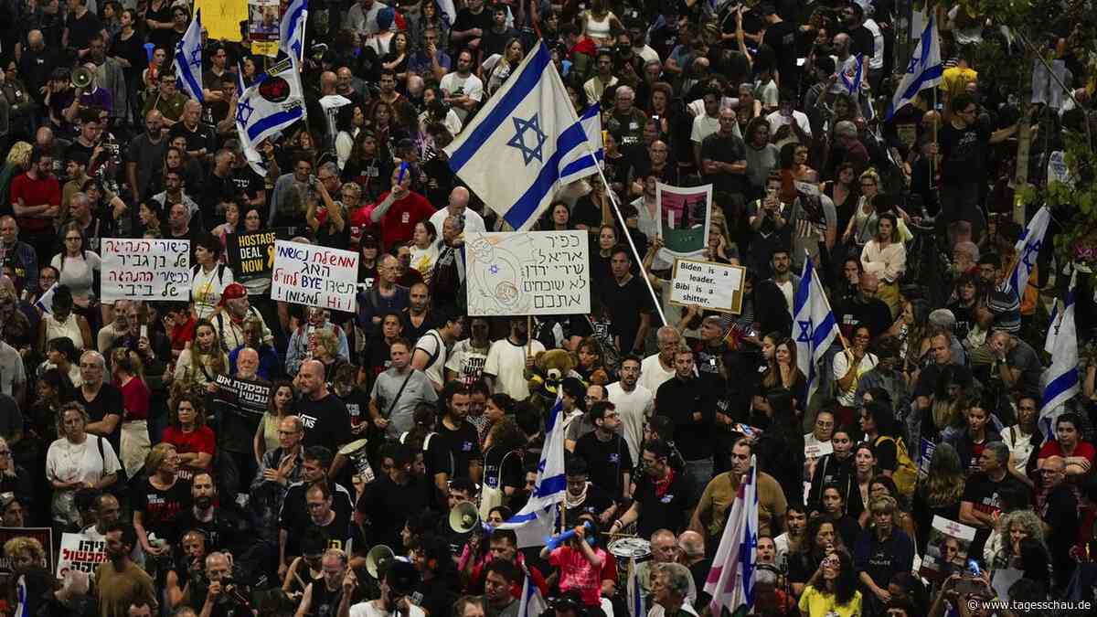 Nahost-Liveblog: ++ Erneut Großdemo gegen Netanyahu in Tel Aviv ++