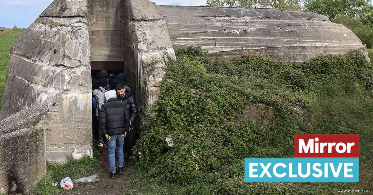 Evil smuggling gangs hold migrants in WW2 Nazi bunkers before deadly boat crossings