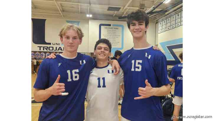 University boys volleyball tops Cypress in second round of CIF-SS playoffs