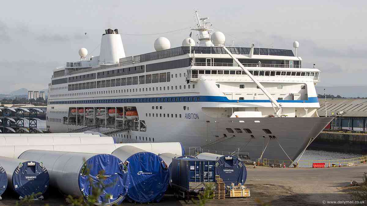 Cruise liner used to house refugees fleeing the horror of war in Ukraine called in amid 'crisis'... to house tourists and performers at the Edinburgh Fringe
