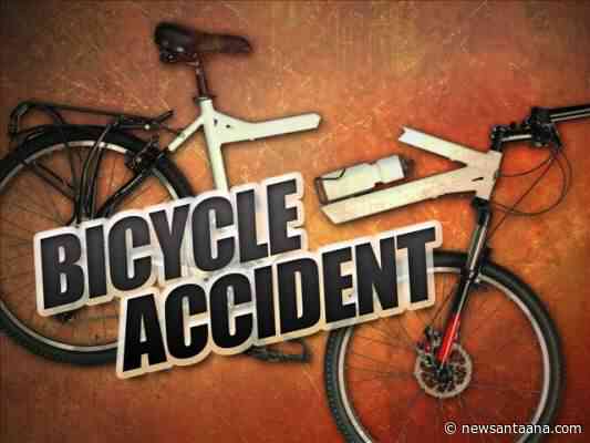 A bicyclist was killed after being struck by a vehicle in North Orange County
