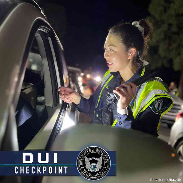 The Irvine Police are conducting a DUI and Driver’s License Checkpoint on Friday night