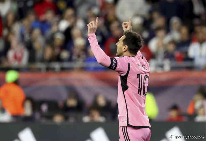 Lionel Messi gets 2 goals at record New England crowd; Miami beats Revolution 4-1