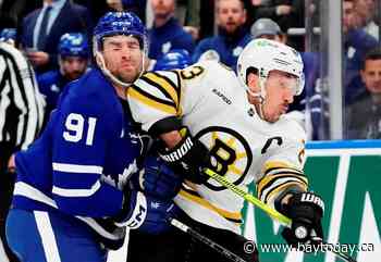 Marchand stars again, Swayman solid as Bruins push frustrated Leafs to the brink