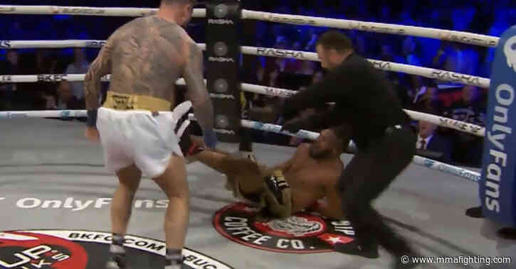 BKFC KnuckleMania 4 results: Lorenzo Hunt suffers gruesome arm injury after Mick Terrill drops him in first round