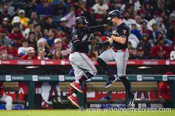 Santana homers again, drives in 4, as Twins rout Angels 16-5