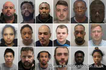 Faces of south Londoners jailed in April including killers