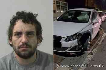See police ramming Cramlington danger driver in Seaton Burn after he did 90mph in 30mph zone