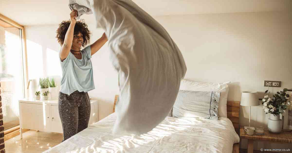 Experts reveal why you should never make your bed in the morning - especially in spring