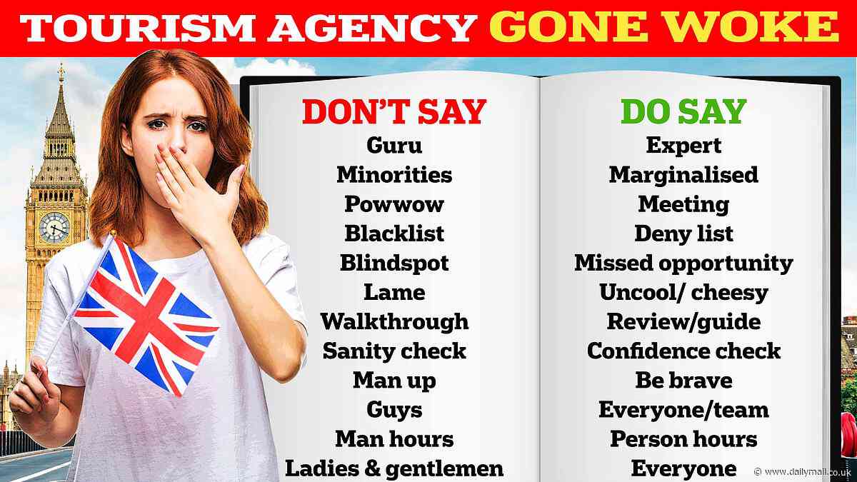 VisitBritain issues 50-page inclusivity guide advising against words like 'blacklist', 'man hours' and 'blindspot'